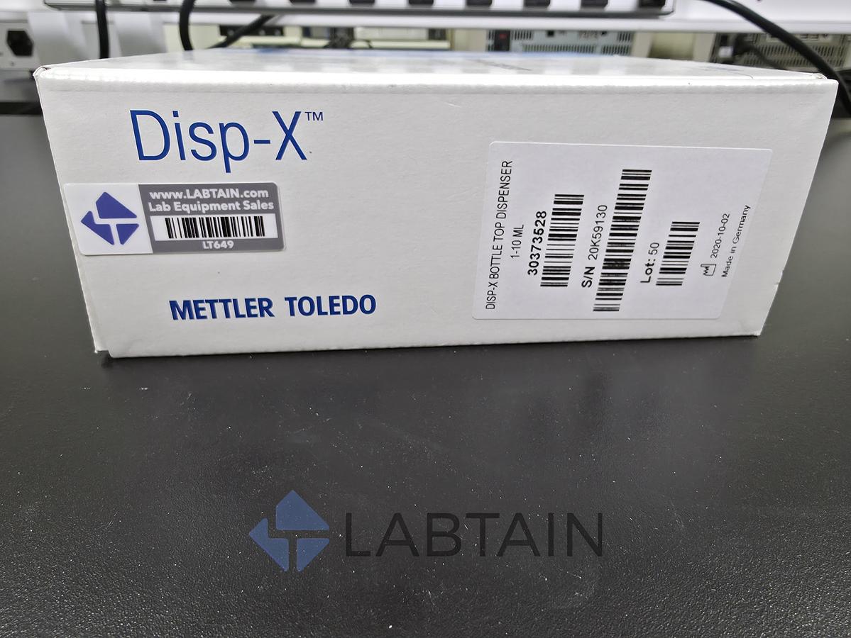 Used Rainin Disp-X Bottle-Top Dispenser (1-10 mL) by Mettler Toledo - Open Box with Adapters