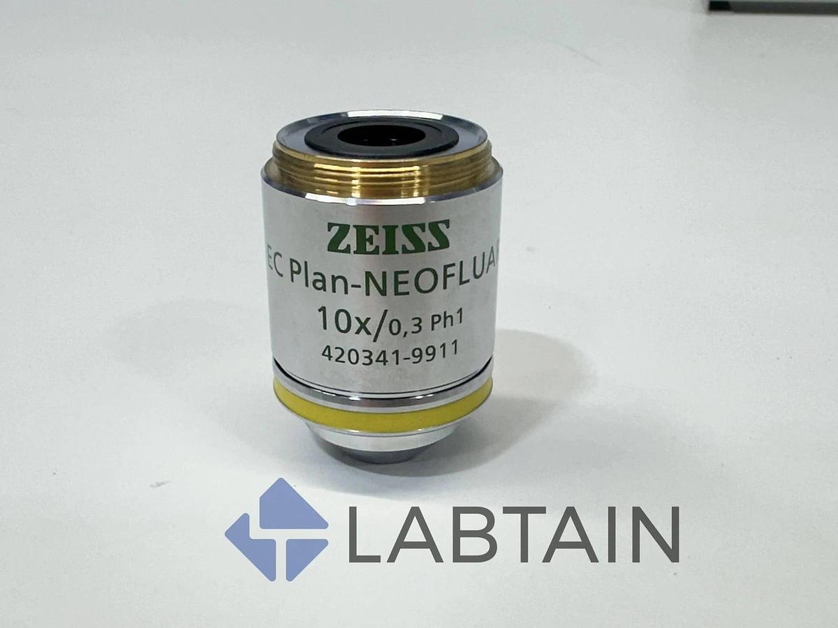 Used Zeiss EC Plan-NEOFLUAR 10x/0.3 Ph1 Objective Lens | 420341-9911