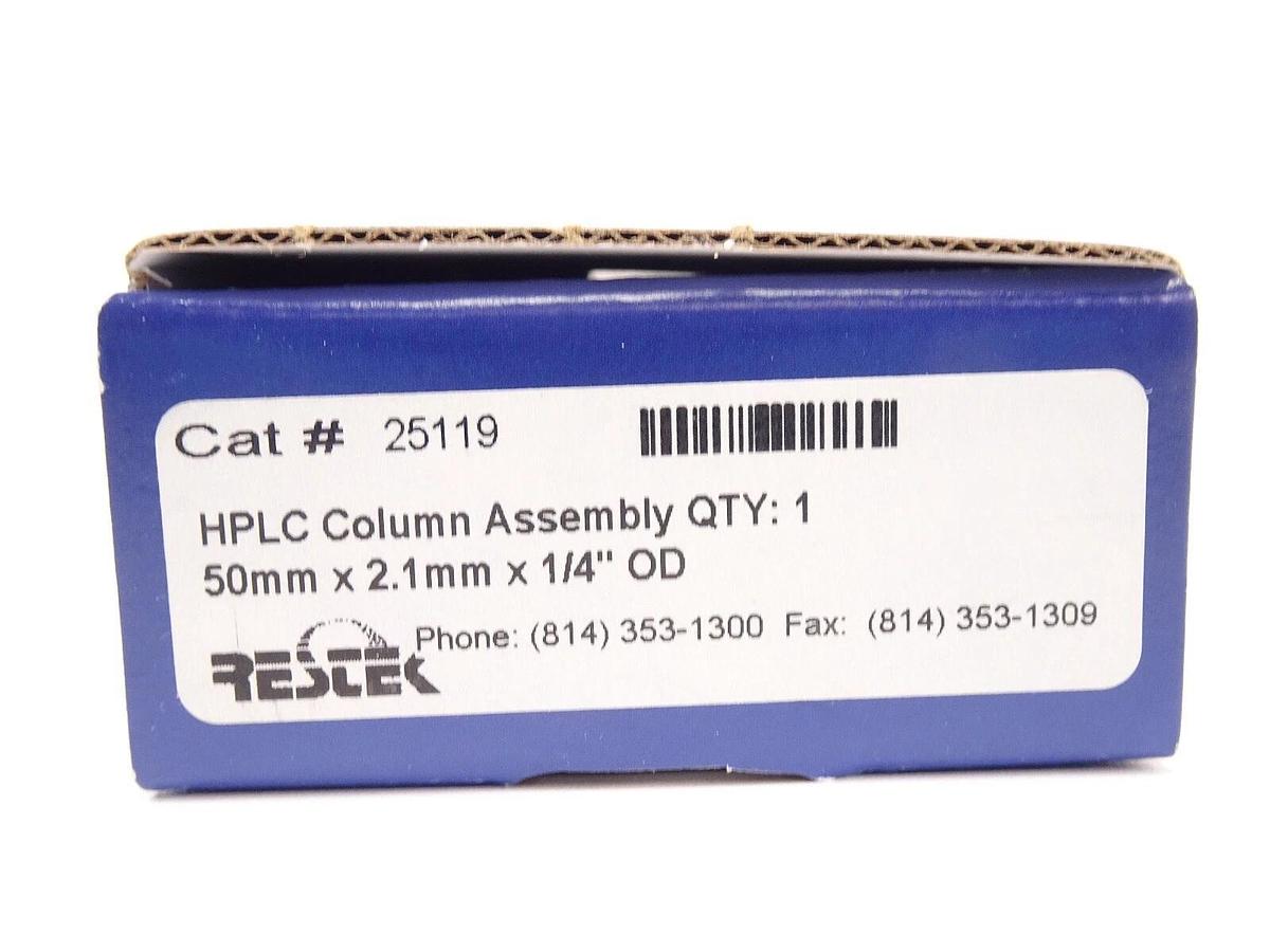 Restek 25119 HPLC Column Assembly – 50 mm × 2.1 mm ID × ¼" OD Stainless Steel