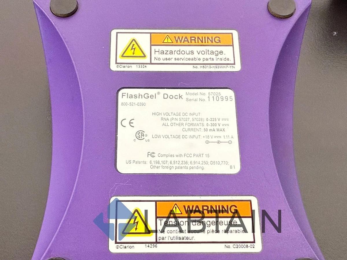 Used Lonza 57025 Flashgel Dock Electrophoresis System