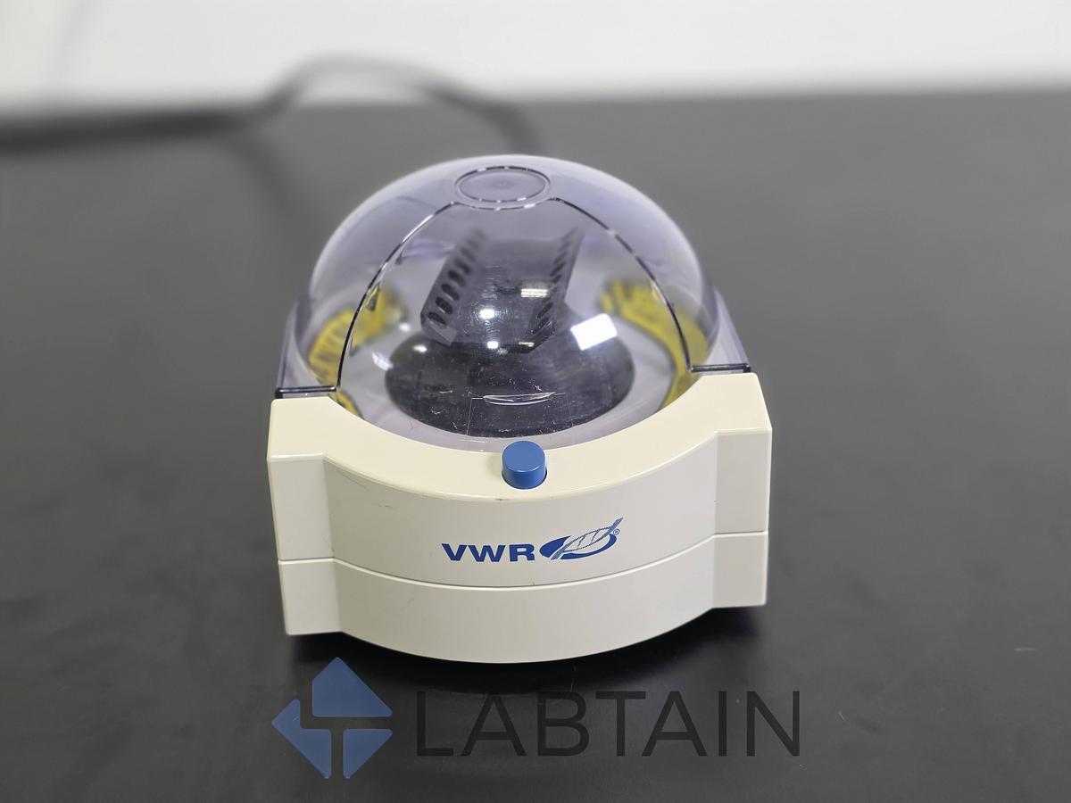Used VWR Galaxy Mini Centrifuge with PCR Strip Rotor 115V 0.2 mL PCR Strip Tube Rotor