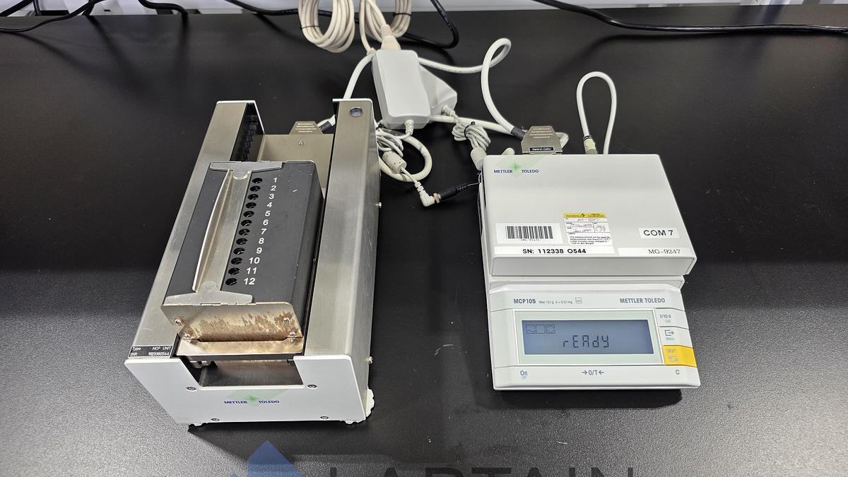 Used Mettler Toledo MCP105 Multi-Channel Pipette Calibration System w/ MCP Unit Control - Complete Setup