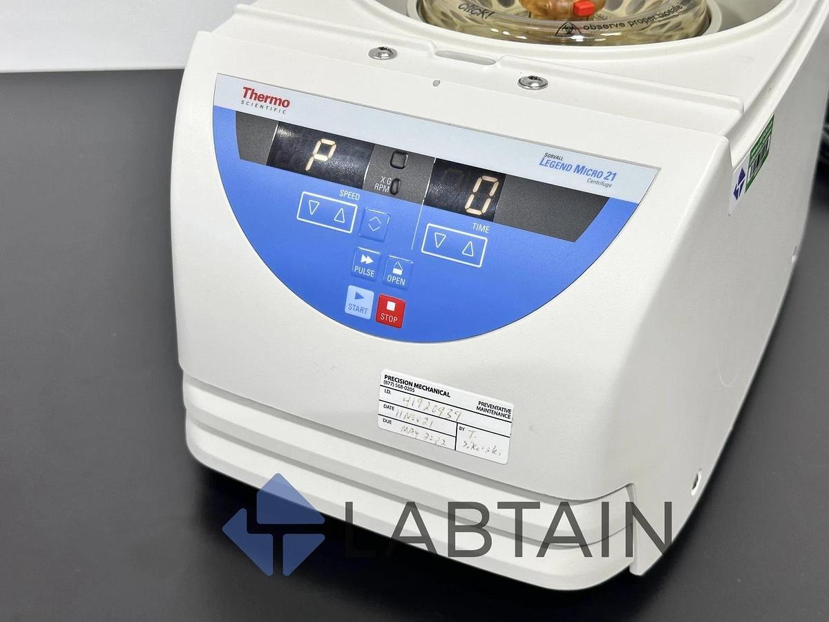 Used Thermo Fisher Scientific Sorvall Legend Micro 21 – High-Speed Laboratory Microcentrifuge – Excellent Condition