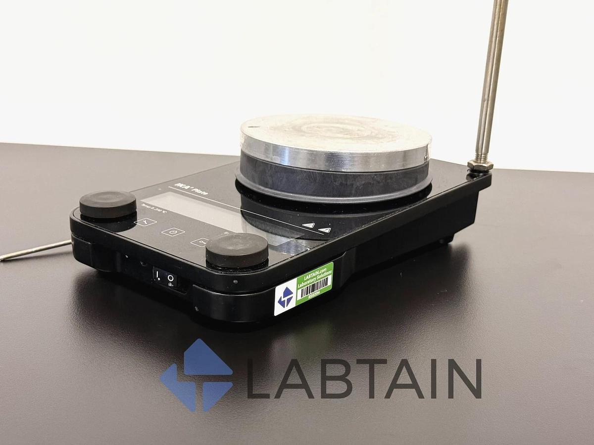 Used IKA PLATE S001 Digital Heating Magnetic Stirrer w/ Temp Probe