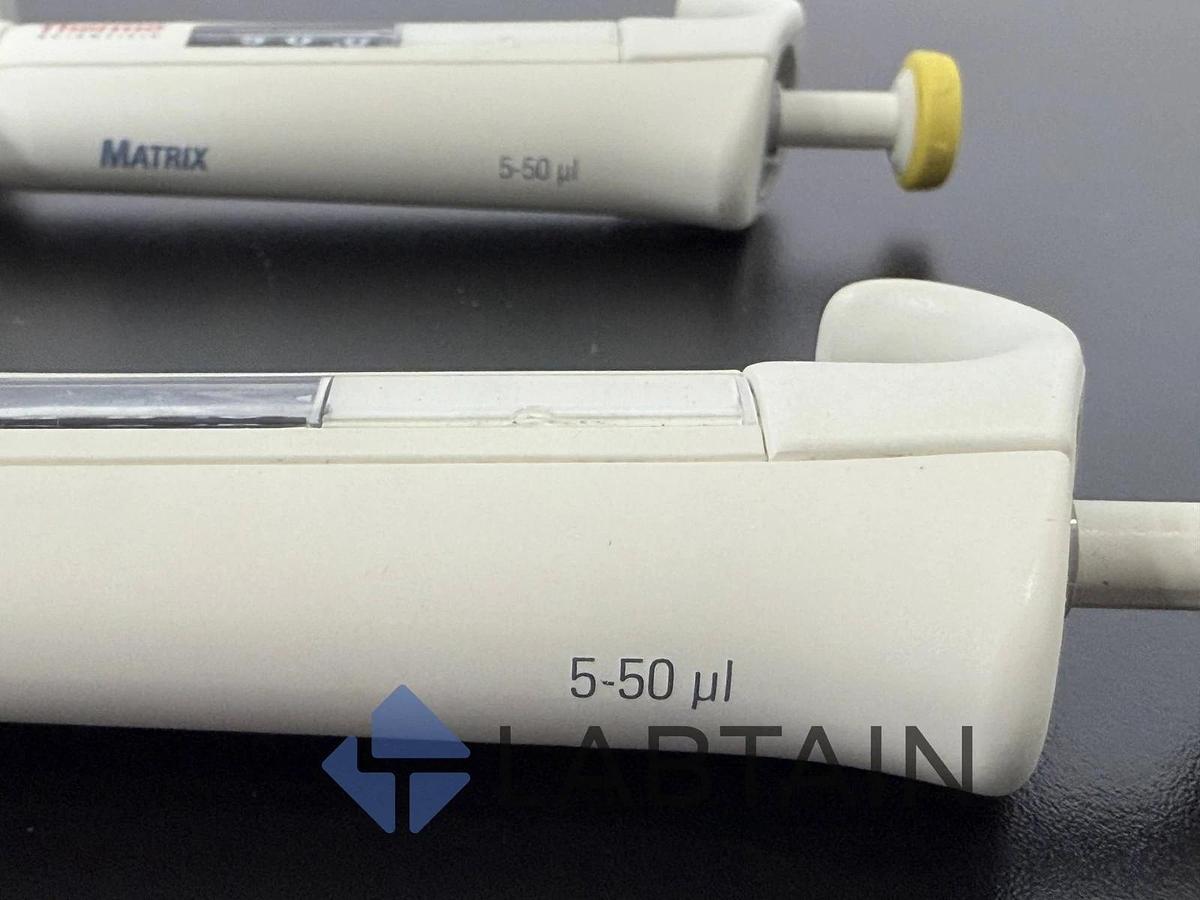 Used Thermo Scientific Finnpipette Multichannel Pipette Lot - 5-50ul and 30-300ul