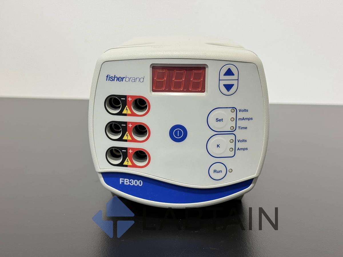 Used Fisherbrand FB300 Electrophoresis Power Supply 300V 400mA DNA Gel System C1596181212820 – Tested