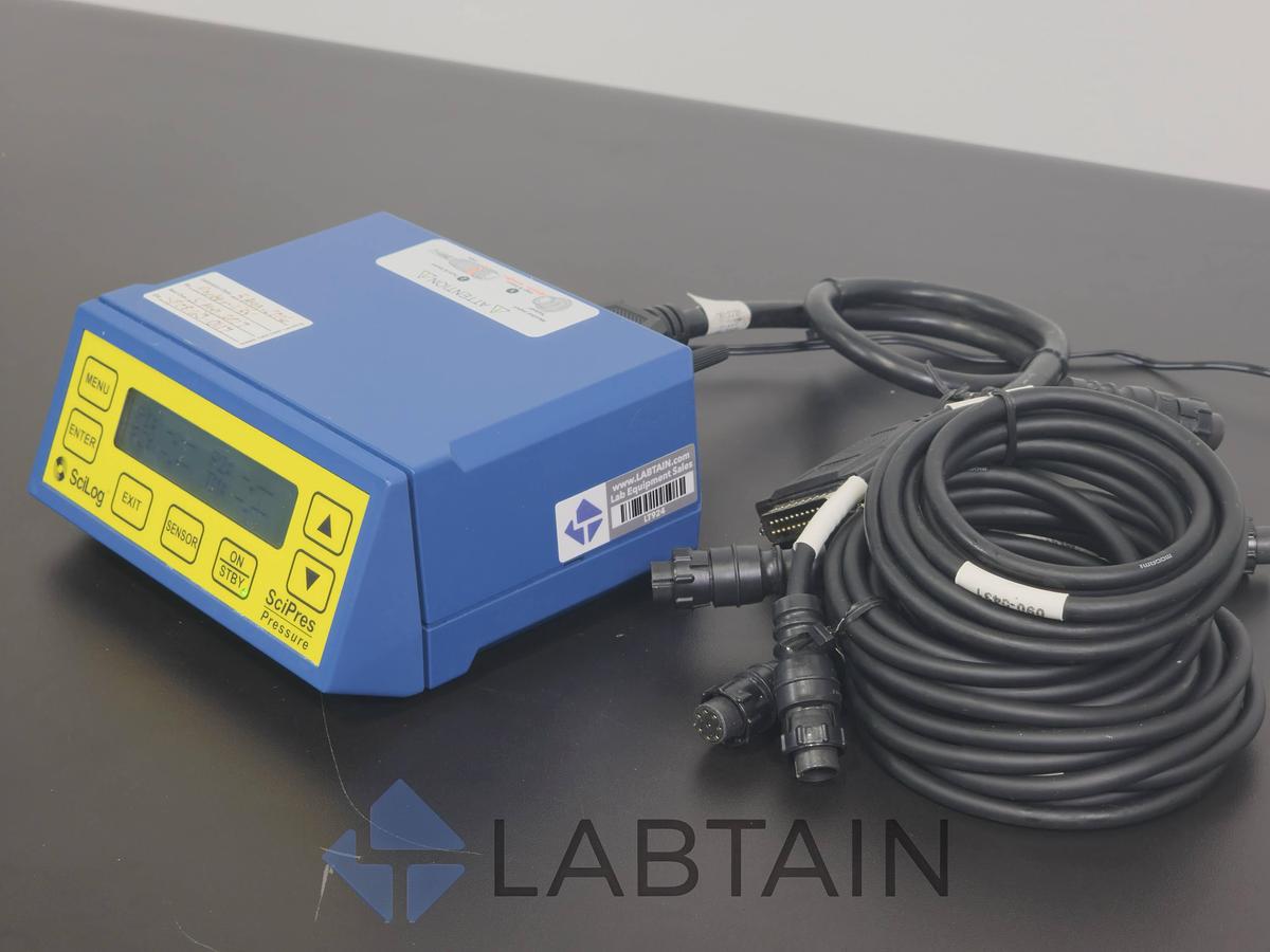 Used SciLog SciPres Tri-Channel Pressure Monitor System w/ Interface Cable