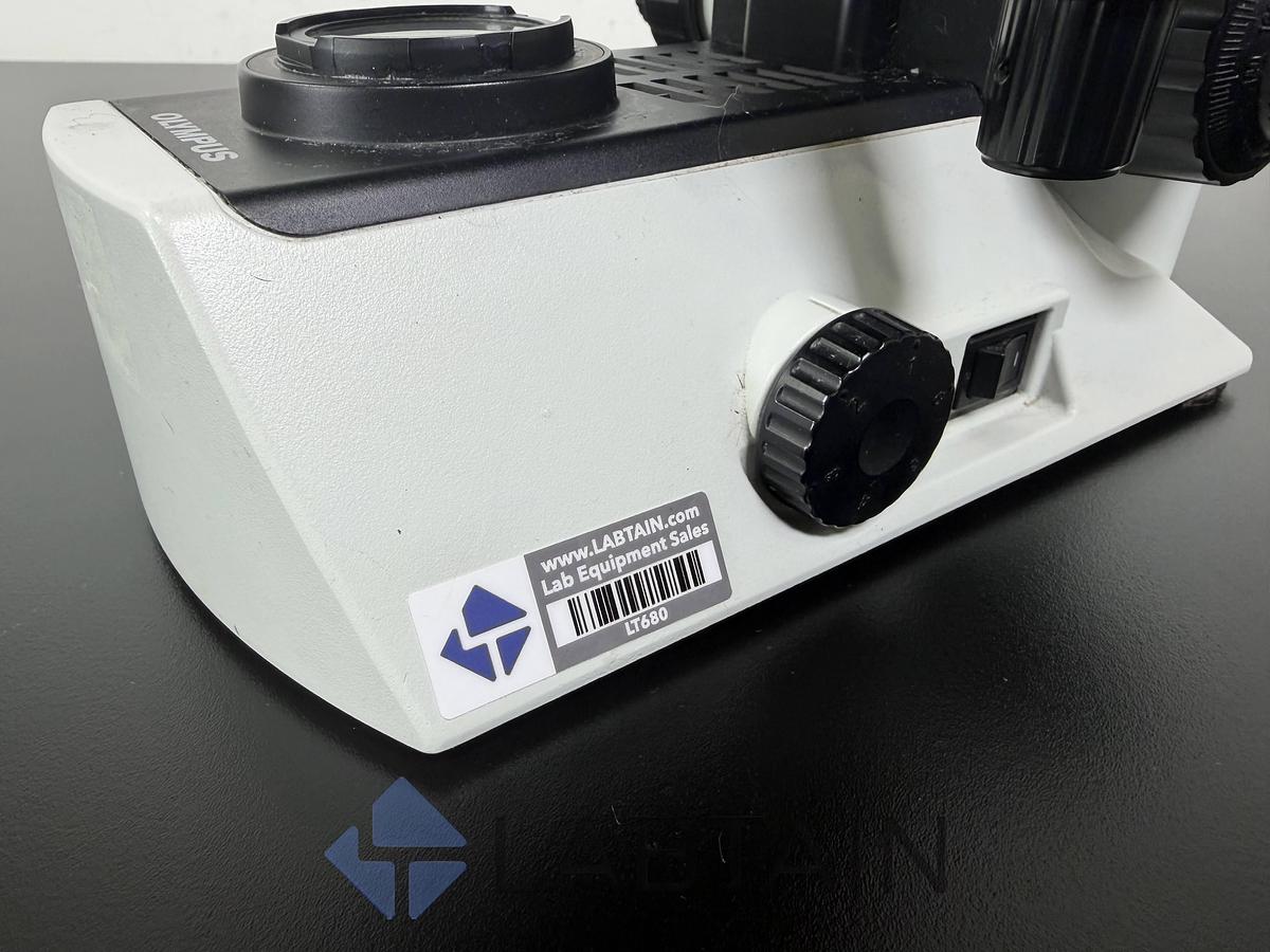 Used Olympus CX21FS1 Binocular Biological Microscope 4X 10X 40X 100X Objectives Used