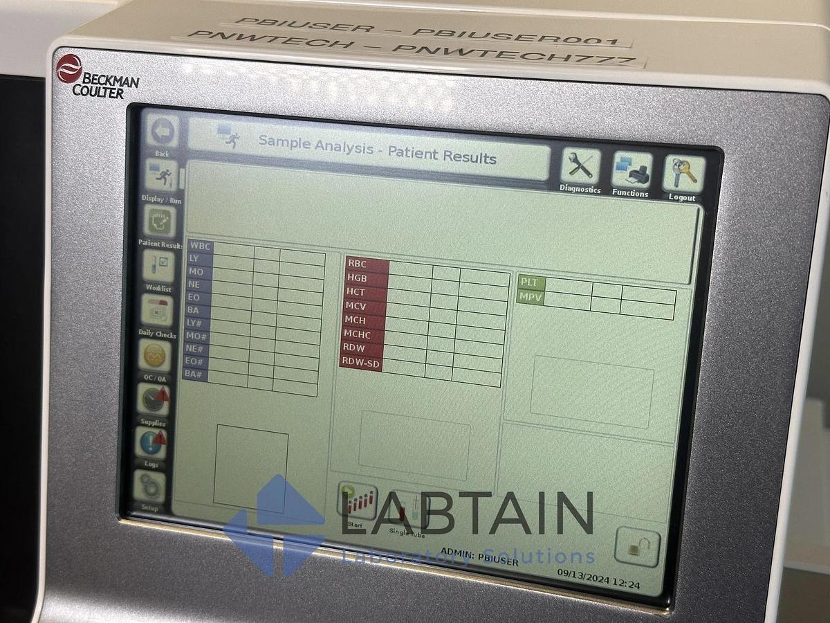 Used Danaher / Beckman Coulter DxH 560 Autoloader Hematology Analyzer – S/N BF120490 – Tested