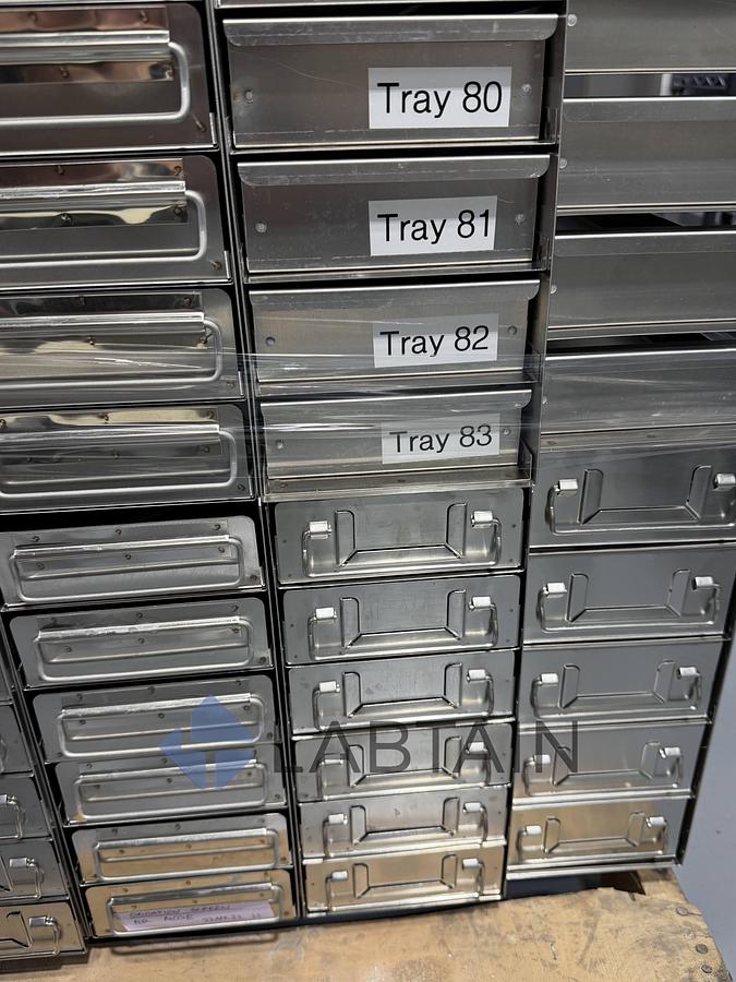 Used Assorted Mixed Lot Stainless Steel Laboratory Freezer Racks 617 lbs Used