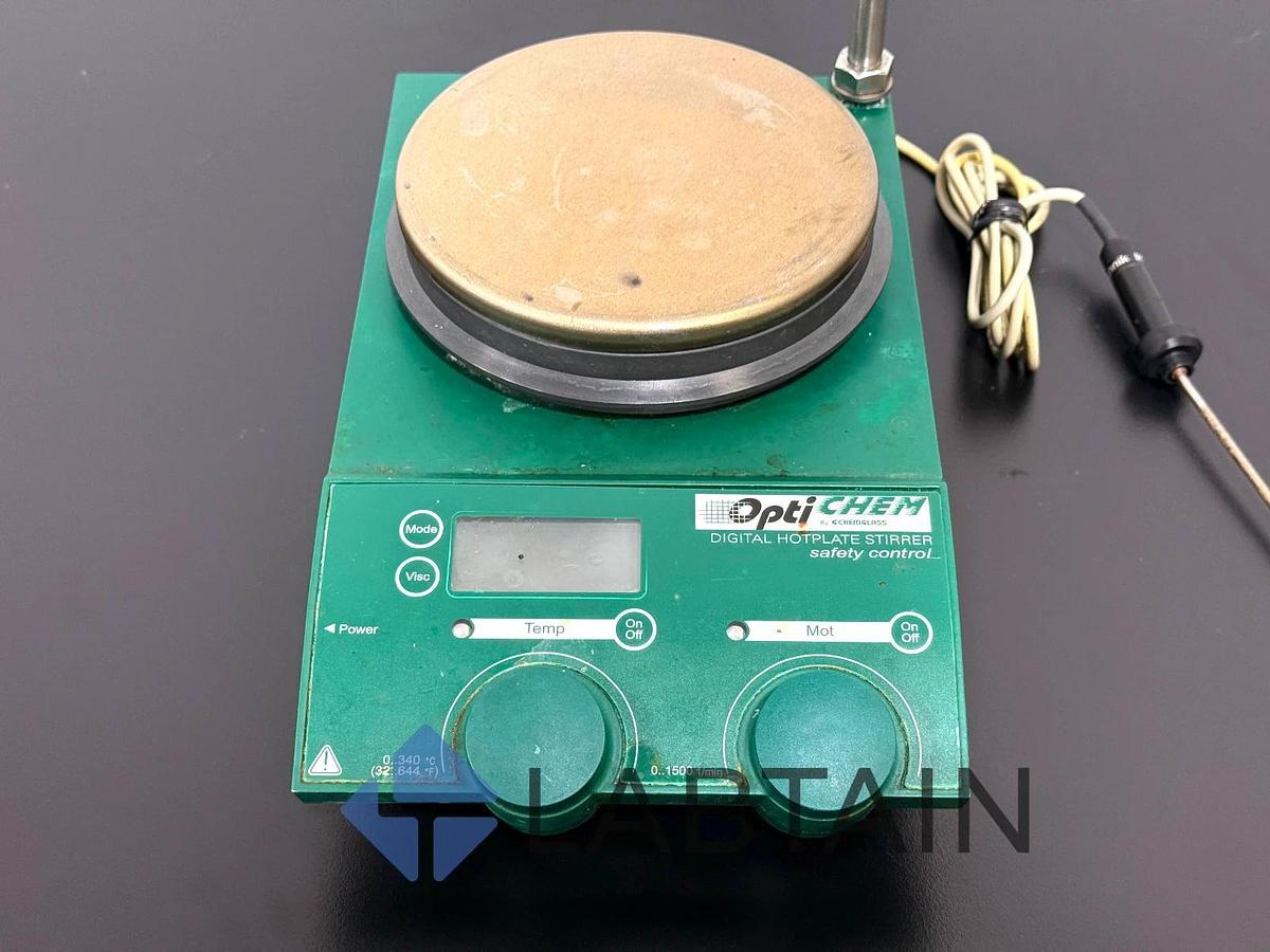 Used Chemglass 03.310110 Digital Hotplate Stirrer