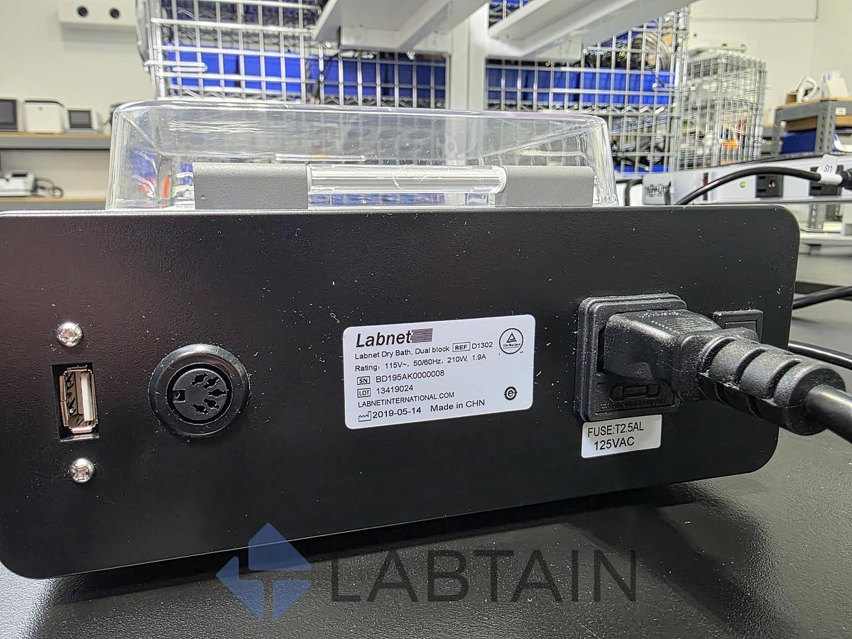 Used Labnet D1302 Dual Block Digital Dry Bath Incubator 115V Perfect Condition