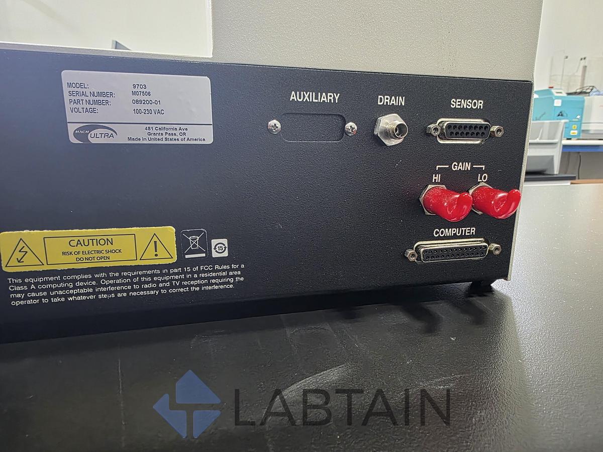 Used Beckman Coulter HIAC 9703 Liquid Particle Counting System w/ HRLD150 Sensor