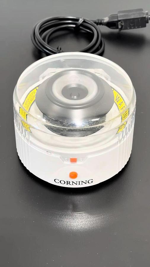 Used Corning 6765 / C1501 Mini Microcentrifuge – 8-Place × 1.5/2.0 mL – 26 Joules – Tested