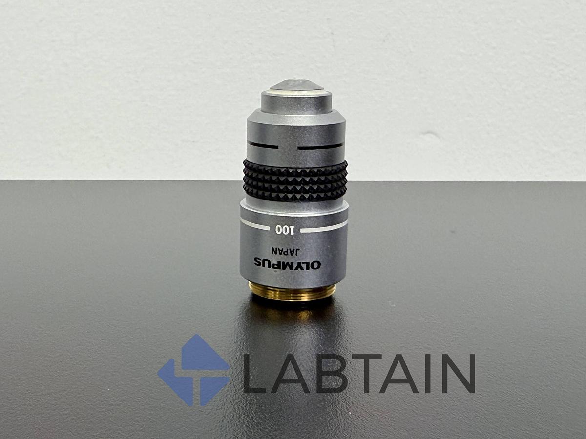 Used Olympus DPlan 100x / 1.25 Oil – 160/0.17 Plan Achromatic Microscope Objective – Excellent Condition