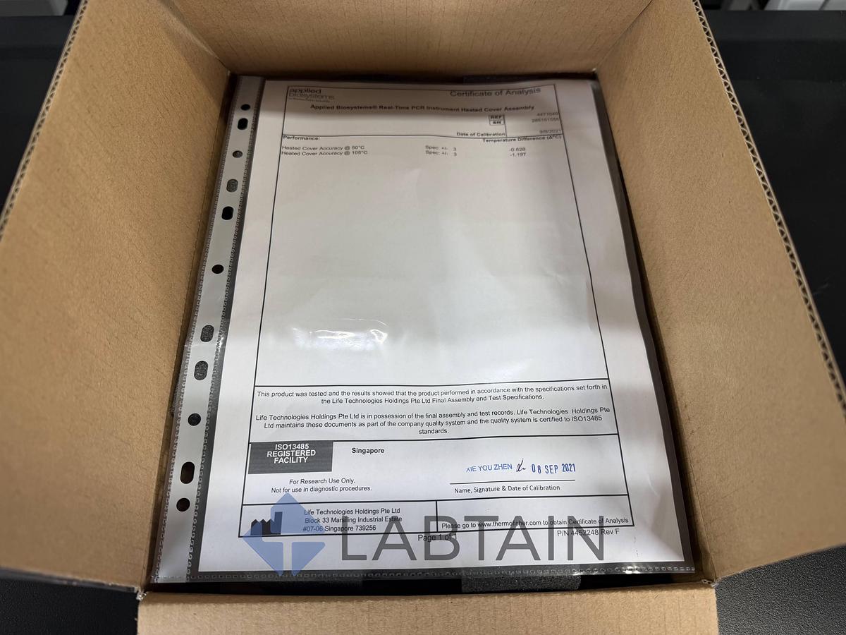 Used Applied Biosystems QuantStudio 12K Flex OpenArray Heated Cover – 2021 – New