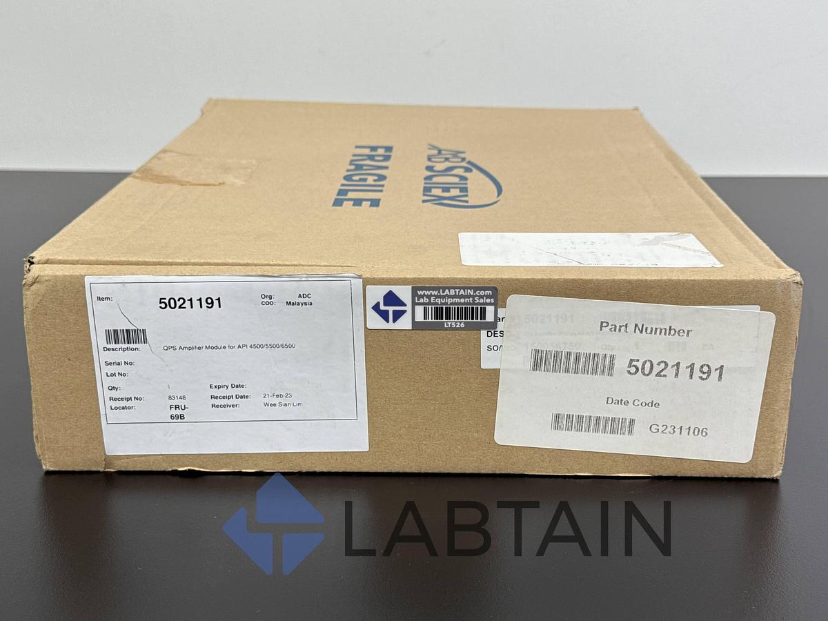 Used AB Sciex QPS Amplifier Module – For API 4500 / 5500 / 6500 – P/N 5021191 – 2023 – New / Open Box – Malaysia – S/N G231106