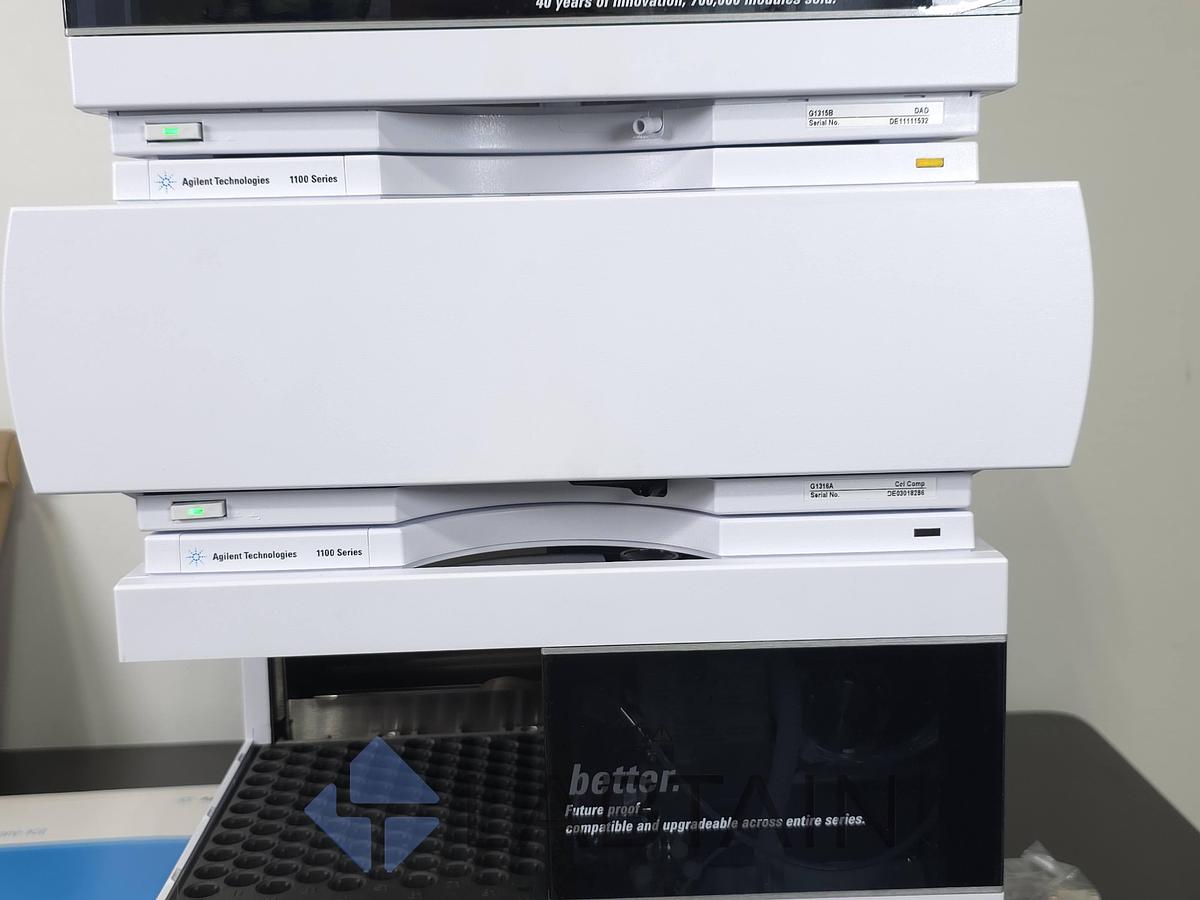 Used Agilent Technologies 1100 / 1200 Series Quaternary HPLC System Stack with OpenLab ChemStation Used