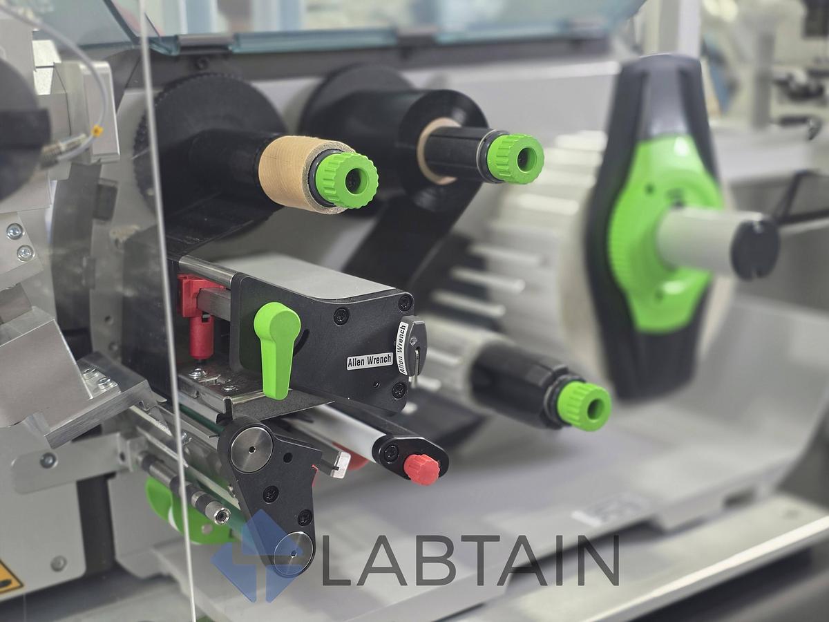 Used CAB SQUIX 4/600P Automated Label Printer System w/ S3200 Pneumatic Applicator Used