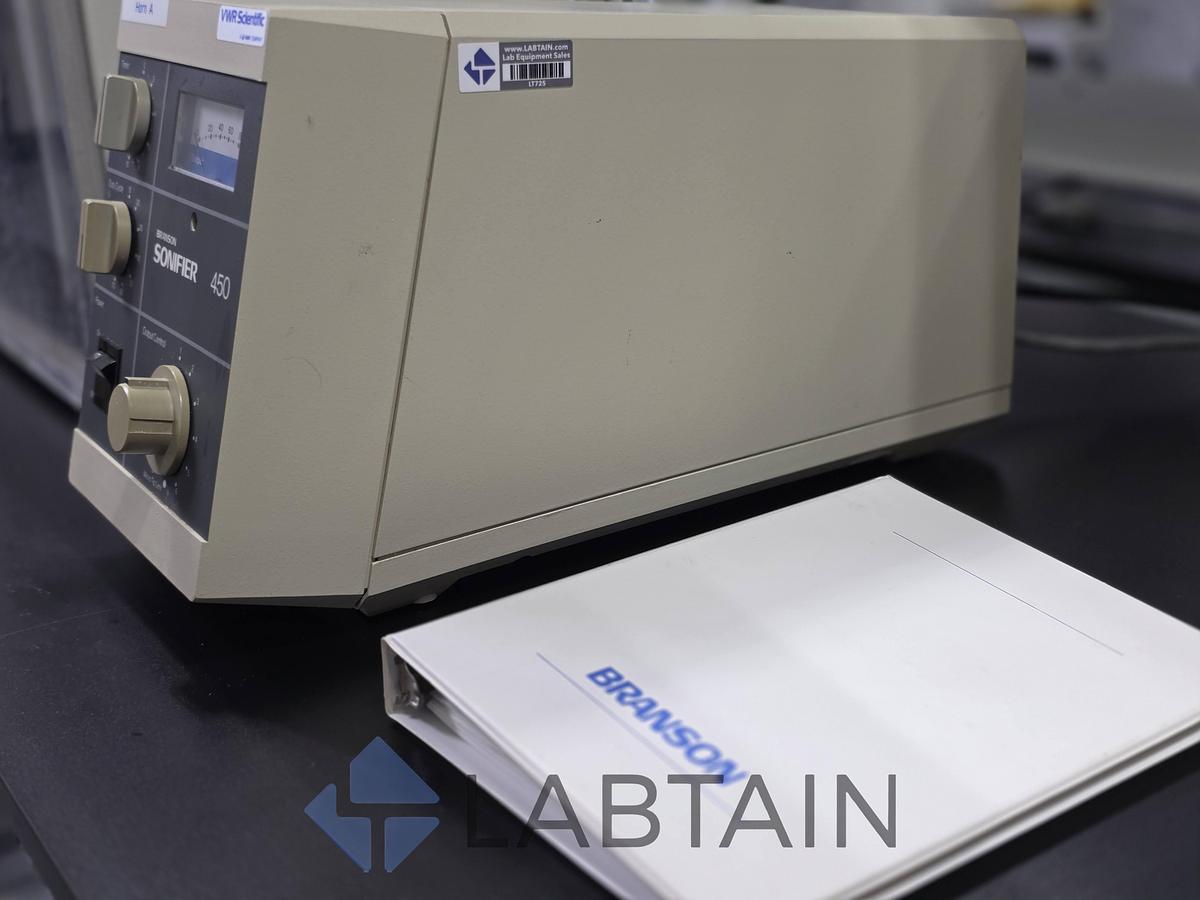 Used Branson Sonifier 450 Ultrasonic Cell Disruptor Homogenizer w/ Sound Enclosure