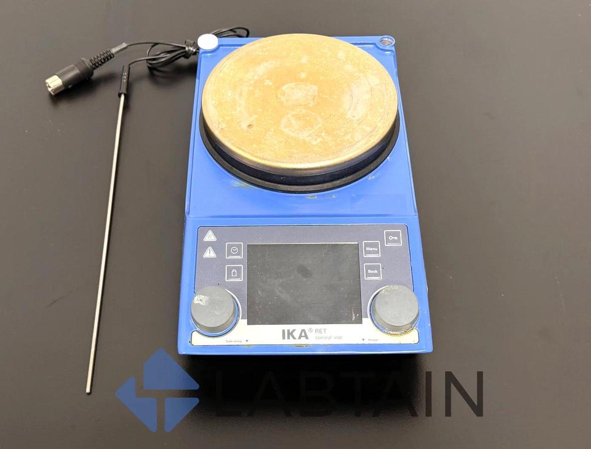 Used IKA RET CV S001 Control VISC Digital Magnetic (1700rpm, 340°C) w/ Temp Probe