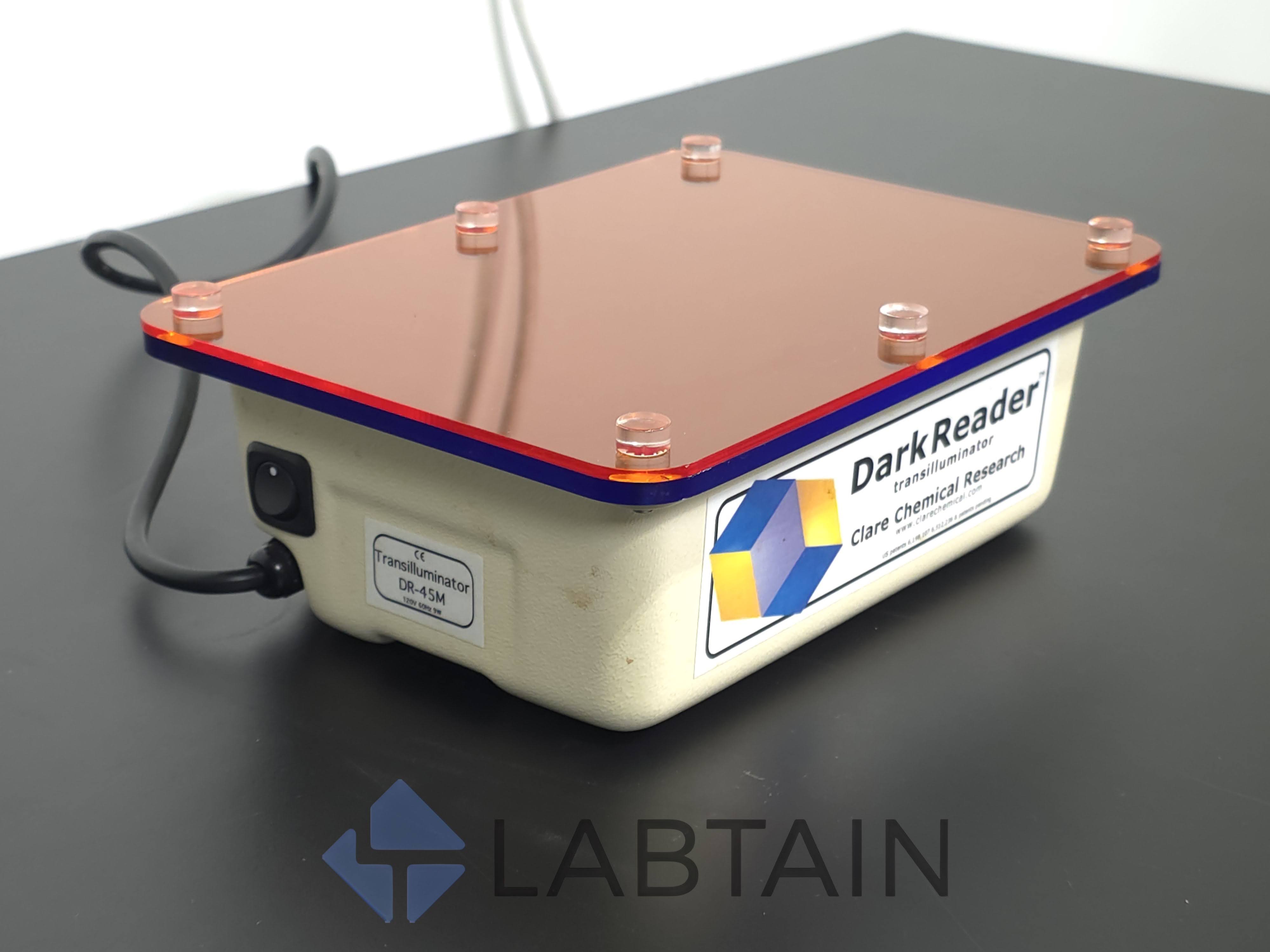 Used Clare Chemical Research Dark Reader DR-45M Blue Light Transilluminator, 21 x 14 cm – Used