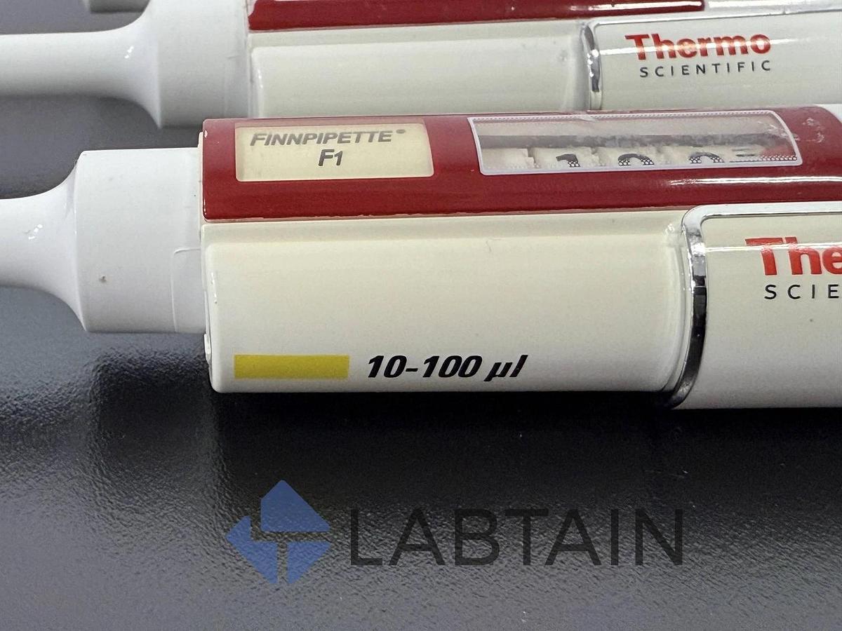 Used Lot of 3 Thermo Scientific Finnpipette F1 Manual Pipettes - Adjustable Volume