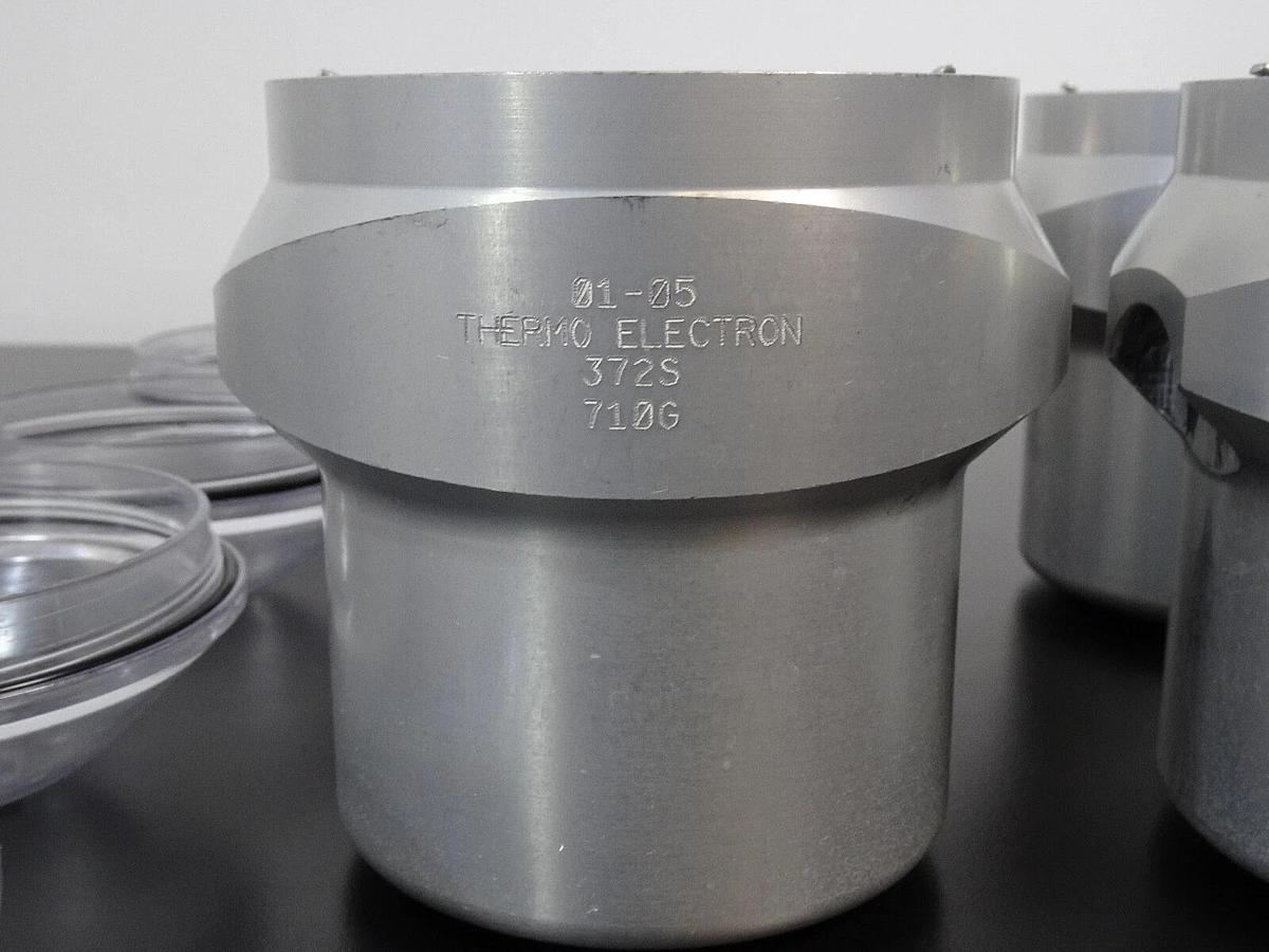 Used 4× Thermo 372S Centrifuge Rotor Buckets (710G) with Lids & Inserts – Excellent Condition