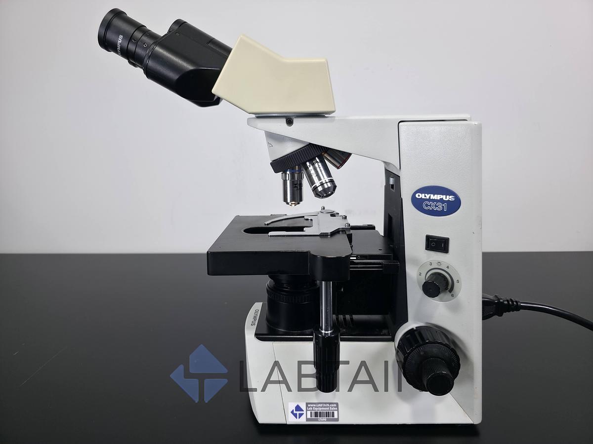 Used Olympus CX31 Binocular Biological Microscope Plan/S.Plan Objectives 4x-100x Used