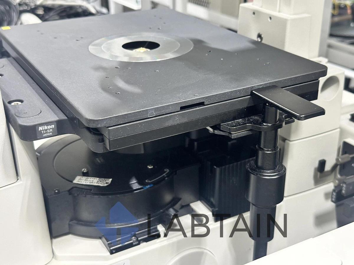 Used Nikon Ti-S/L100 Inverted Research Phase Contrast Microscope – 4 Objectives – Powers On – Good Condition