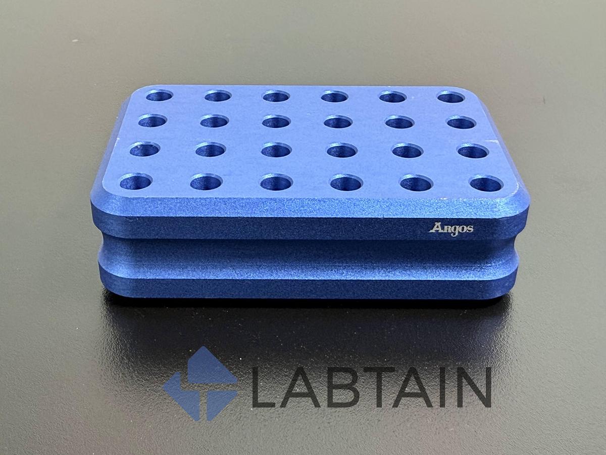 Used Argos PolarSafe 24-Hole Cryogenic Tube Rack – Durable Lab Freezer Storage