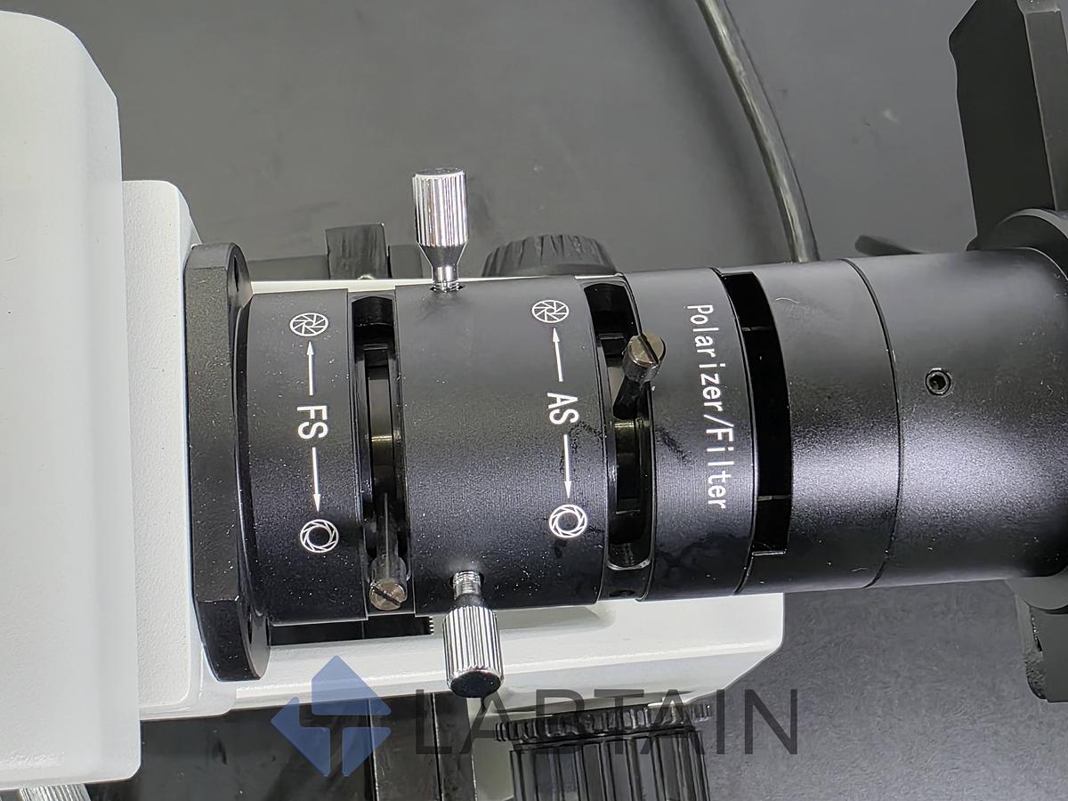 Used AmScope Metallurgical Microscope 50X-500X Trinocular Polarizing w/ 10MP Camera