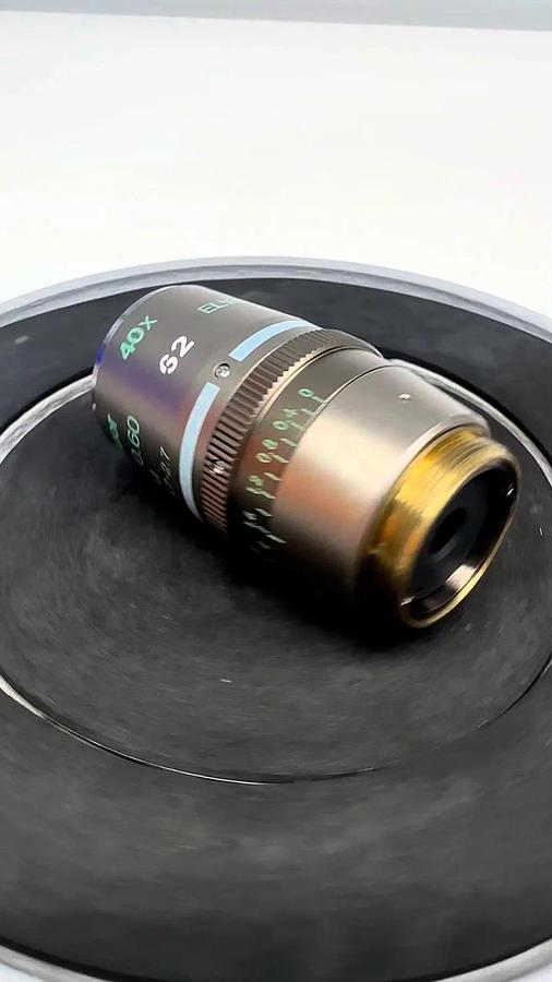 Used Nikon Plan Fluor 40x/0.60 LWD DIC M Microscope Objective - Made in Japan