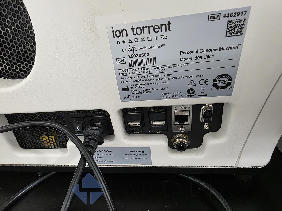 Used Life Technologies Ion Torrent PGM Personal Genome Machine Sequencer 508-U001