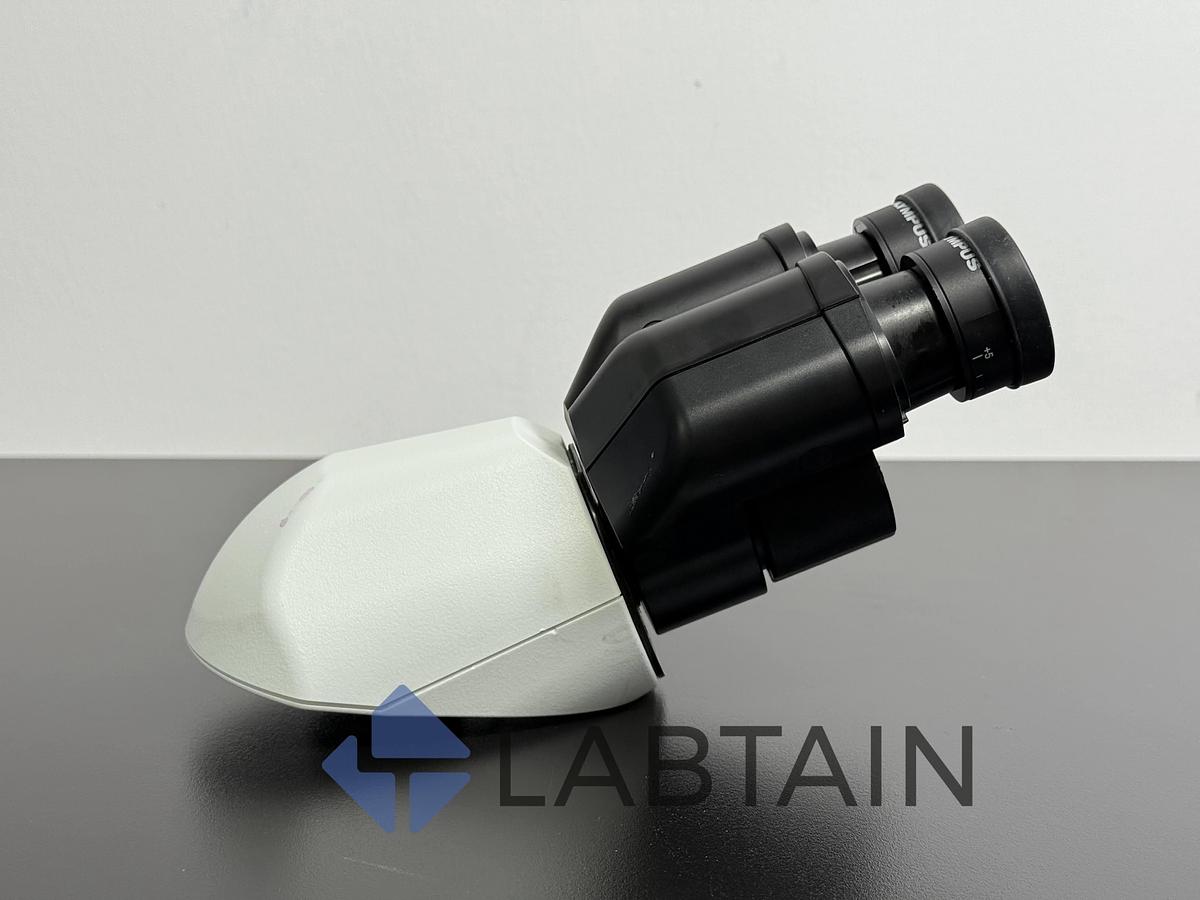 Used Olympus CX23 Binocular Microscope Head – WF 10x/20 Eyepieces – Replacement Part – S/N 121671