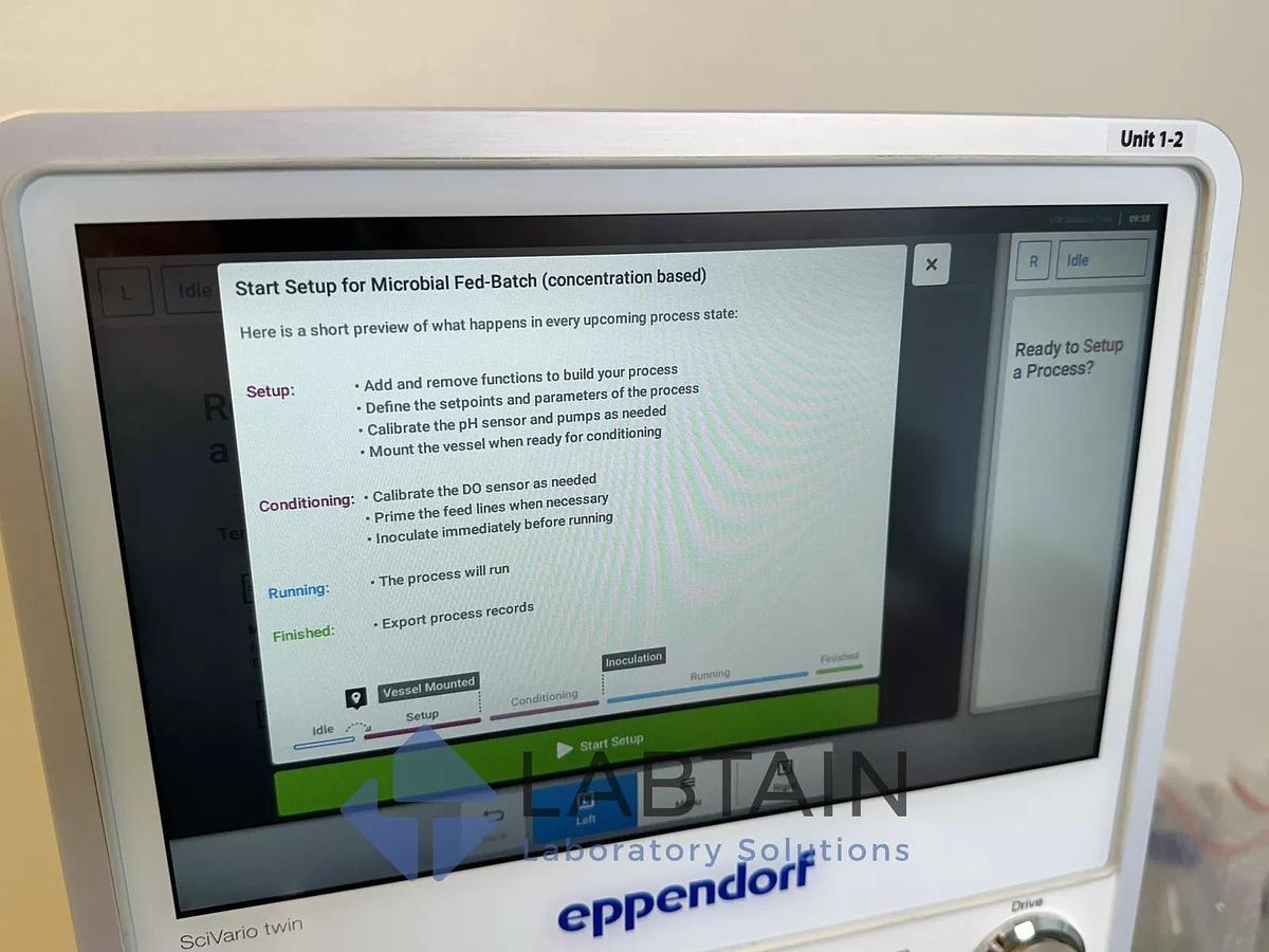 Used Eppendorf SciVario Twin Fermenter/Bioreactor System -