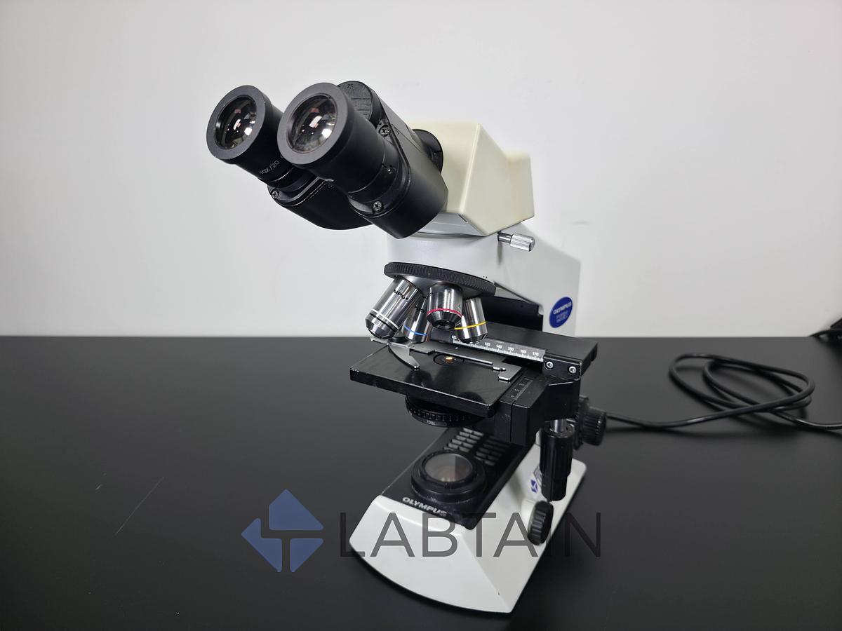 Used Olympus CX21FS1 Binocular Biological Microscope | 4X, 10X, 40X, 100X Objectives 