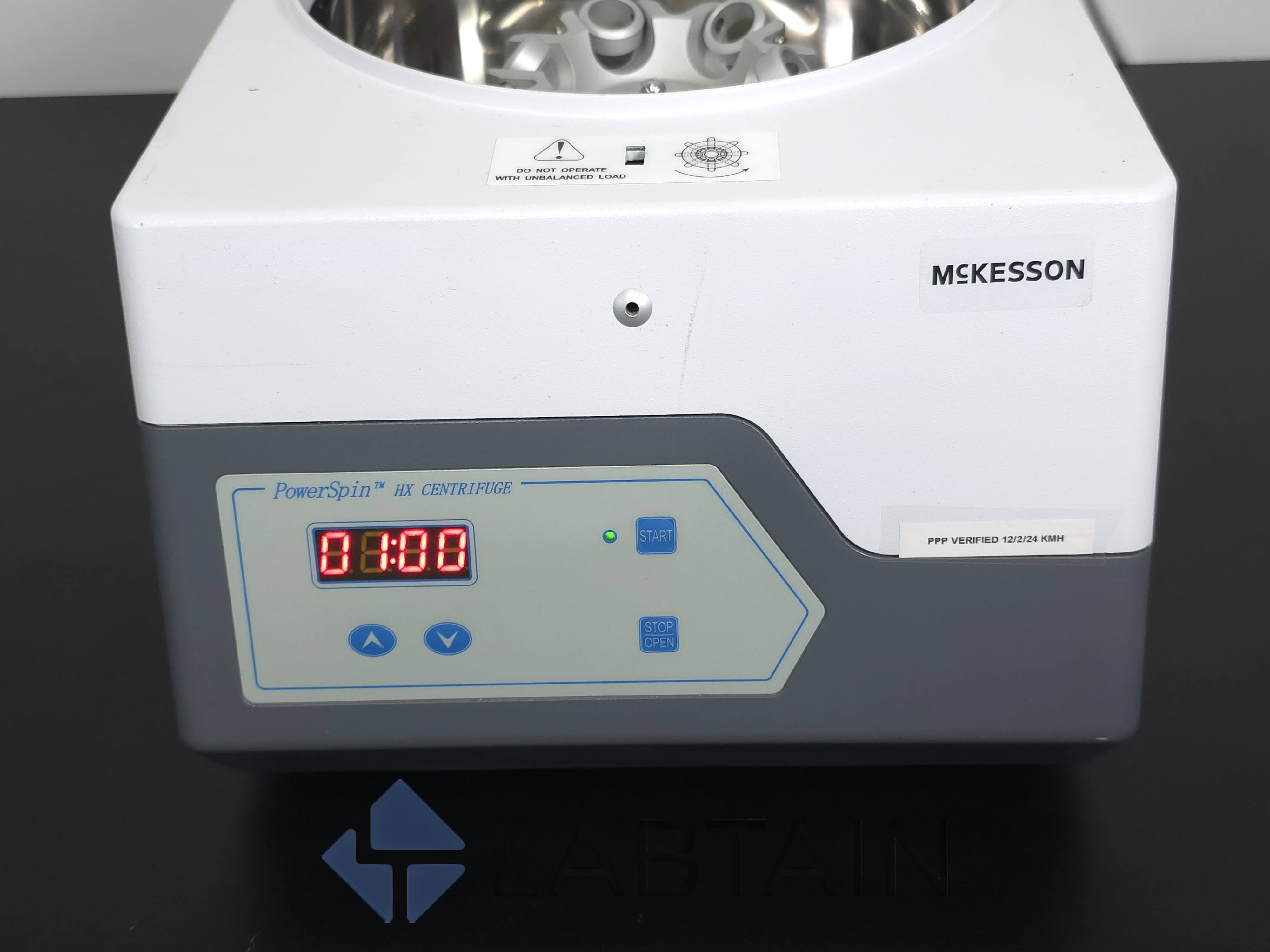 Used McKesson Unico PowerSpin HX Centrifuge 868R, 6-Place Horizontal Rotor, 3,400 RPM – Used