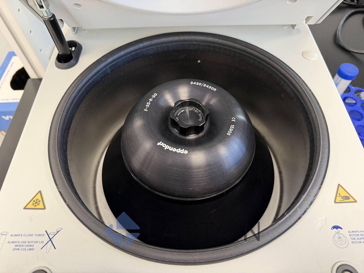 Used Eppendorf Centrifuge 5430 R Refrigerated Centrifuge with F-35-6-30 Rotor