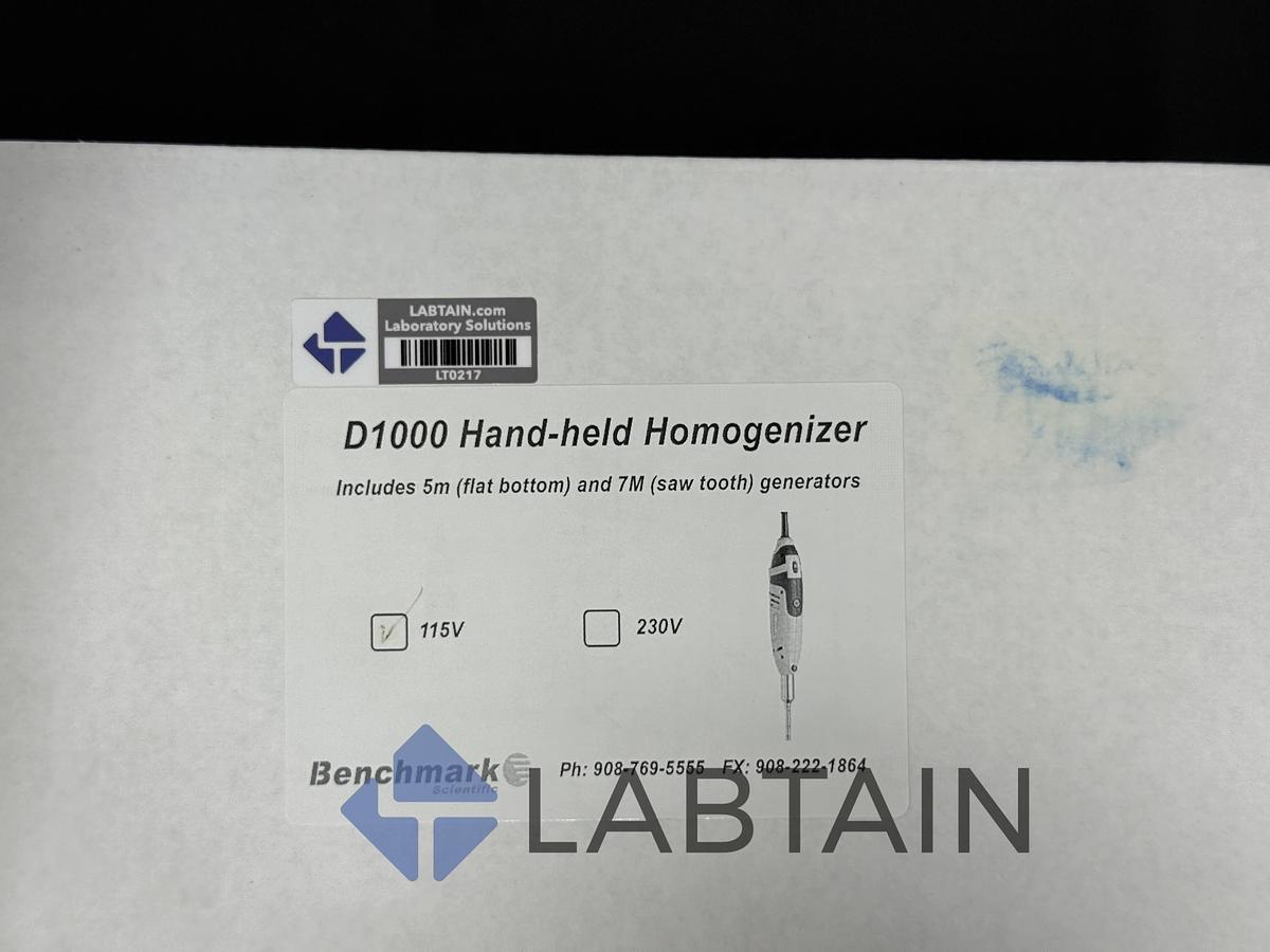 Used Benchmark D1000 Handheld Homogenizer with 5M & 7M Generators – Tested