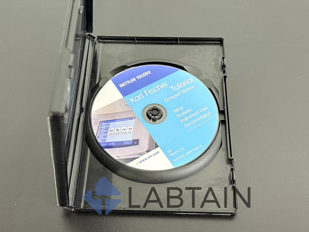 Used Mettler Toledo One Klick Water Determination – Compact Titration Documentation & Software CD – Used