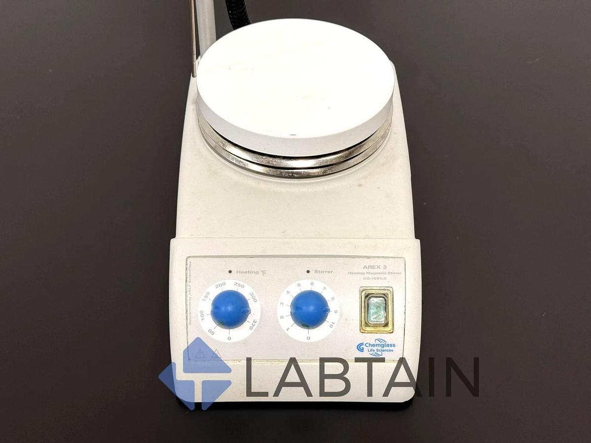 Used Chemglass Arex 3 Digital Pro Heating Magnetic Stirrer