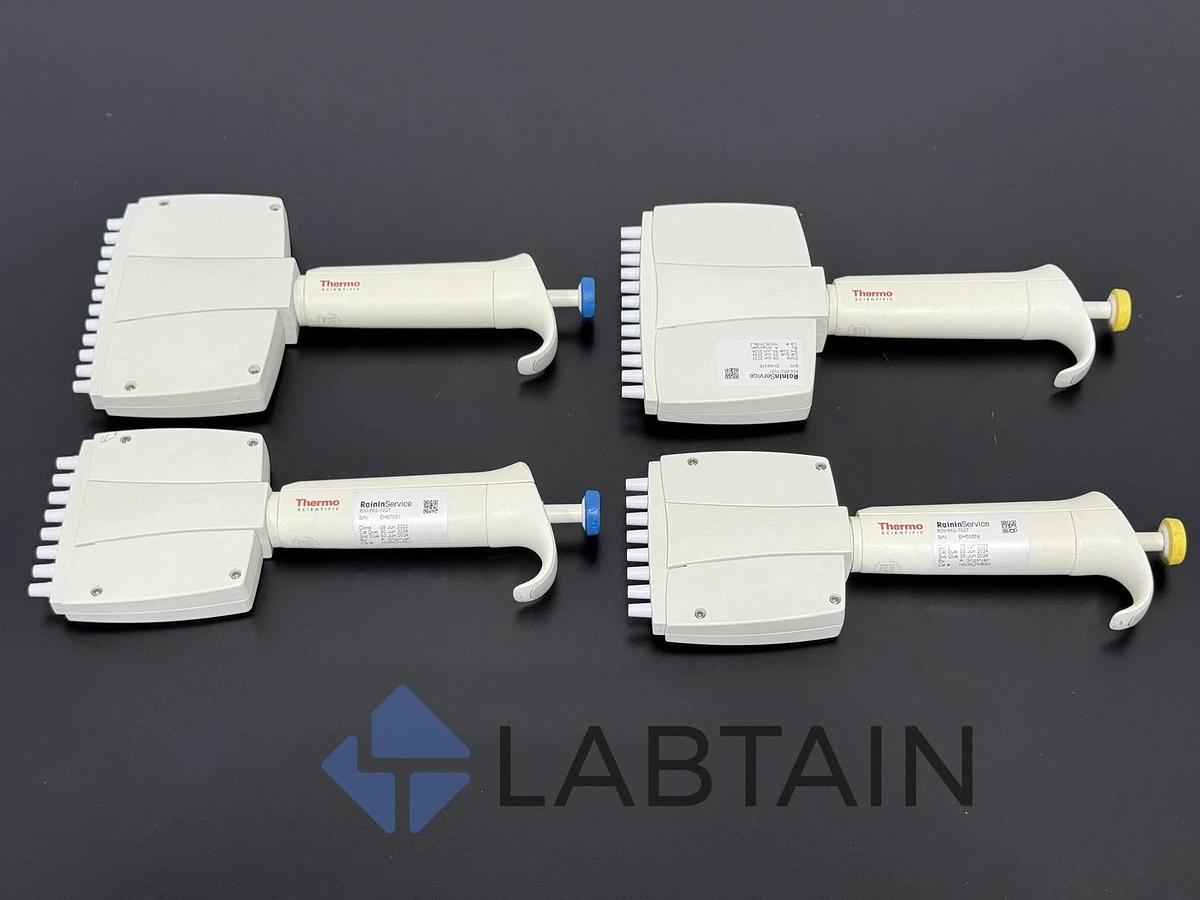 Used Thermo Scientific Finnpipette Multichannel Pipette Lot - 5-50ul and 30-300ul