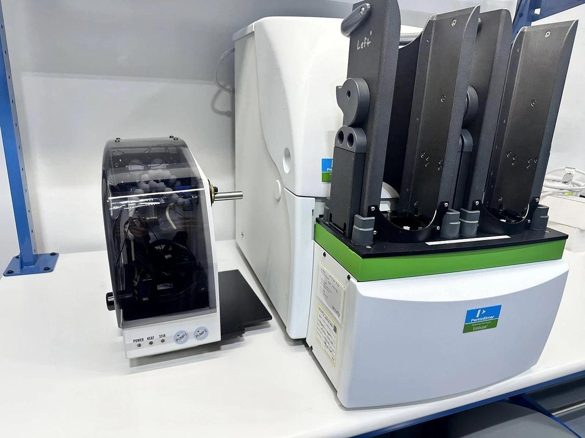 Used PerkinElmer EnVision Multilabel Plate Reader – Model 2104-0010 – With 2203-1060 Dispenser