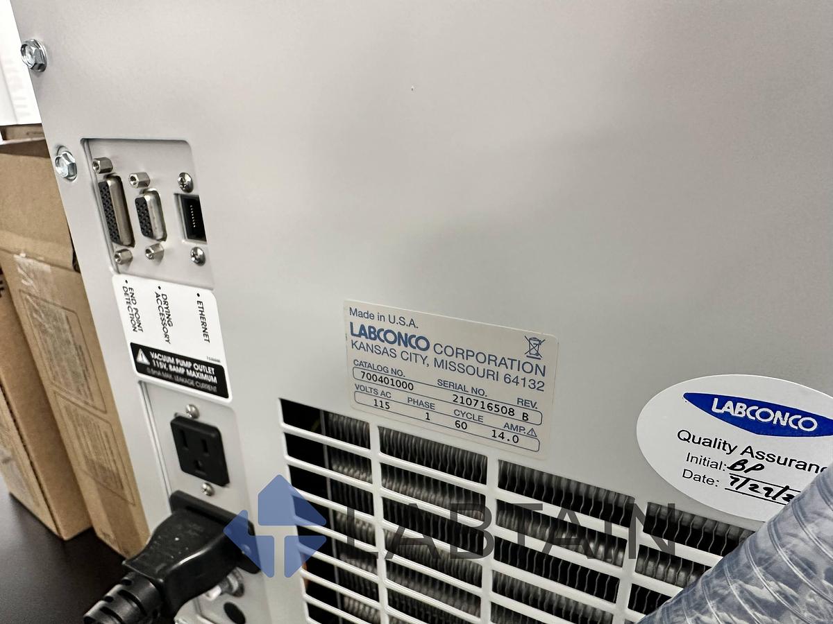 Used Labconco FreeZone 4.5L – 50°C Complete Freeze Dryer System w/ Vacuubrand Pure 10C Vacuum Pump – 2022 – Used