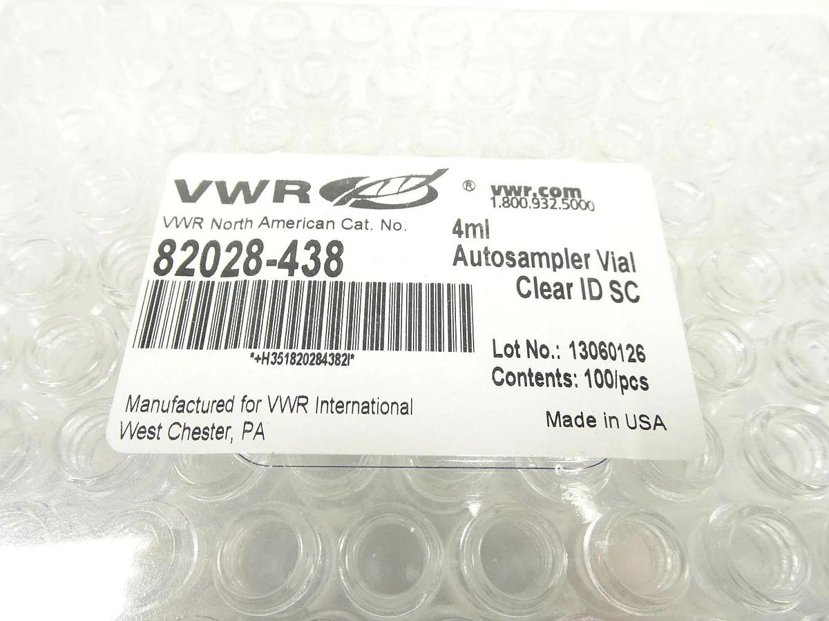 VWR 4mL Autosampler Vial 82028-438 (100/pcs)