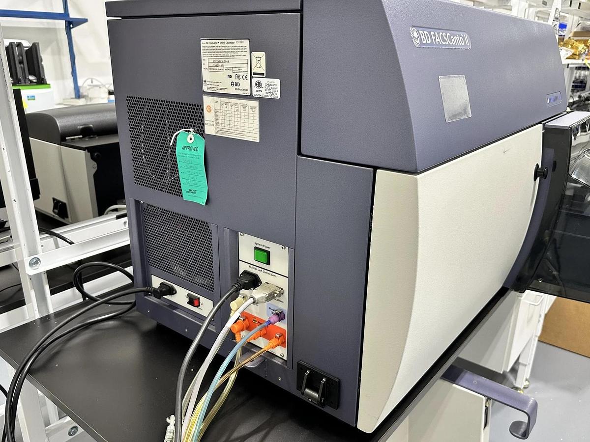 Used BD FACSCanto II Flow Cytometer System – With Fluidics Cart and BD HTS – Used