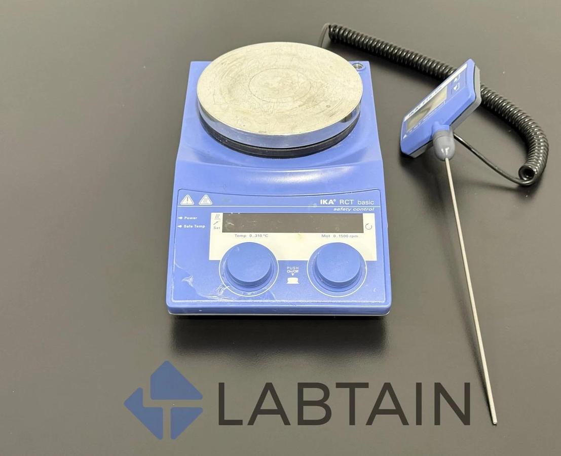 Used IKA RCT Basic S001 Magnetic Hotplate Stirrer + ETs-D5 Temp Sensor | 03.593142