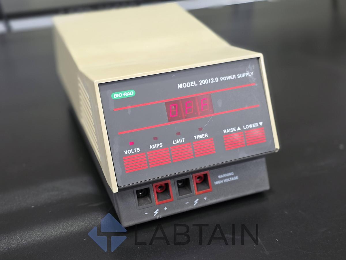 Used Bio-Rad Model 200/2.0 Electrophoresis Power Supply 100-120V