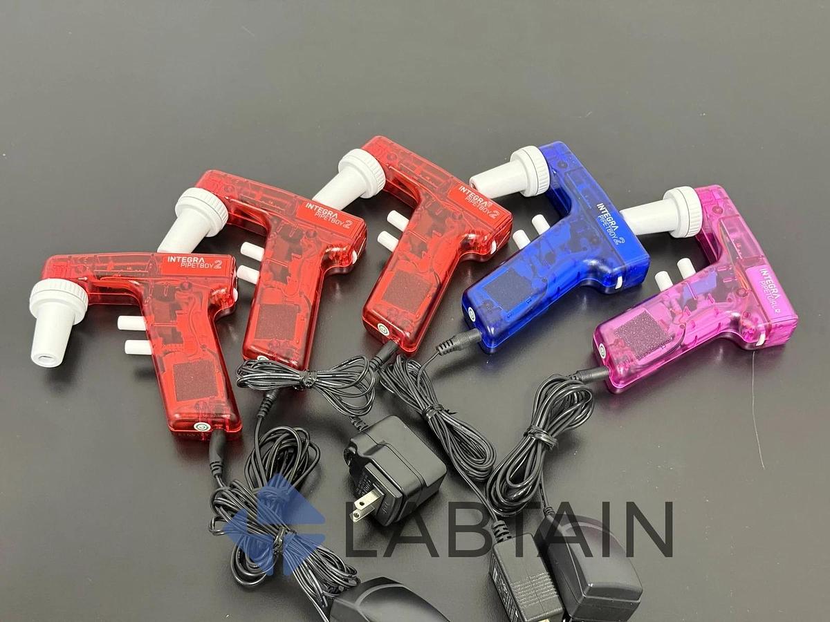 Used Integra Pipetboy 2 Pipette Controller | Set of 5 | Lab Pipettor Aspiration Unit